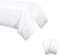 YXHZVON Dot Tischdecken, 2 Pack Konfetti Party Tischdecke Geburtstag in Silberne Punkte Rechteckige Tischdekoration für Brautduschen Verlobung Hochzeit Einweihungsparty (137 x 274 cm)