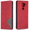 Posanter Cover per Xiaomi Redmi Note 9/Redmi 10X 4G, Flip Custodia Portafoglio Caso Libro Pelle PU e Slim TPU Silicone Antiurto, Chiusura Magnetica e Tasca per Carte Flip Wallet Caso (Rosso)