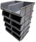 10 x XL4 Size 4 Small Parts Plastic Open Fronted Storage Stackable Bins 9 Litre Linbin Order Picking Stacking Boxes (Pack of 10) (Grey)