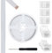 Aroidful 32.8ft 5 Pin RGBW LED Strip Light Extension Cable with Connectors Strip to Wire Connector for 10mm Wide Waterproof or Non-Waterproof 5PIN RGBW LED Strip Lights