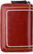 Rindsleder Schlüsselanhänger Schlüsseltasche, MoreChioce Vintage Schlüsseletui Herren Damen Schlüsselmäppchen 10 Fächer Schlüsselhalter Etui Tasche Klein Doppelter Reißverschluss Geldbörse,Rot