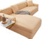 uyeoco Sofabezug Couchbezug Sofa Überwurfdecke L Form/U Form/Ecksofa 3/2/4 Sitzer Sofahusse Beige/Grau rutschfest Sofa Abdeckung Hund Katze Sitzflache Sofaschoner (Color : H, Size : 190-230cm)