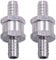 2pcs 16mm Clapet anti-retour de carburant, clapet anti-retour en aluminium clapet anti-retour Tuyau de carburant pour la plupart des camions de bus moto