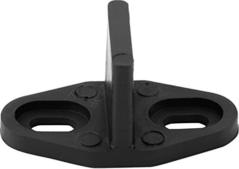 YUMILI Guide de Sol - Guide de Sol en Plastique Enduit Guide de Sol de Porte réglable pour Accessoire de quincaillerie de Porte inférieure de Porte de Grange coulissante, Noir