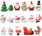 17 Stück Weihnachten Miniatur Ornamente Mini Weihnachtsdeko Figuren Klein Schneemann Rentier Weihnachtsmann Weihnachtsbaum Weihnachtsschmuck zum Basteln Garten Deko Schneekugeln Tischdeko Puppenhaus