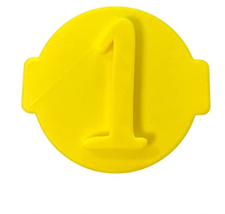 The Cookie Cutter Hub Number 1 Embosser No 141 /Stamp for Cupcakes Fondant Icing Clay Cake Baking Decoration