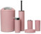 ＡＷＨＡＯ 6X Ensemble D'accessoires de Salle de Bain Gobelet Porte-Brosse à Dents Distributeur de Lotion, Rose