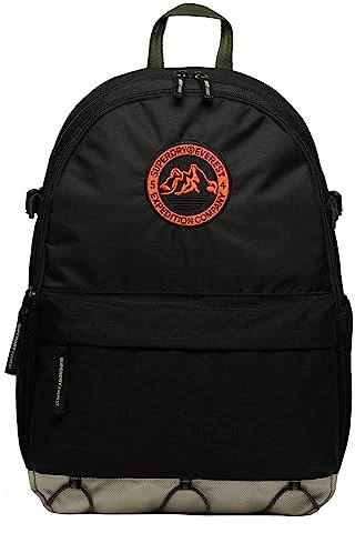 Superdry BAG EVEREST OUTDOOR Montana Black OS Damen, Schwarz, Talla única, Casual
