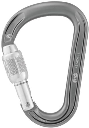 Petzl Attache Screw-Lock - HMS Karabiner grey