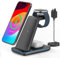 3 in 1 Wireless Charger for iPhone, CIYOYO Wireless Charging Station for iPhone 16/15/14/13/12/Pro Max/X/8,18W Fast Charger stand for Apple Watch10-1series and AirPods 4/3/2/2/Pro, with Adapter, Black