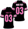 Personalisiert American Football Trikot Personalisierbar Teamname und Nummerm Fußballtrikot Anpassbare Sportuniform für Jugendliche Männer Frauen Geschenk