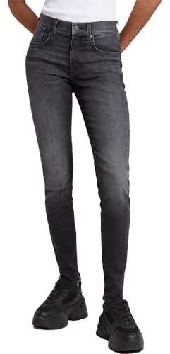 G-Star Damen Lhana Skinny Jeans, Schwarz (Faded Black Magnet D25760-D837-C239), 24W / 30L