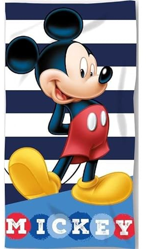 ILS I LOVE SHOPPING Badetuch für Strand und Pool aus Mikrofaser, 140 x 70 cm, schnell trocknend, ultraweich Mickey Mouse, MIC24-3715