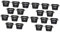 INOOMP 20 STK Kulturtopf Ohne Erde Quadratischer Pflanzer Hirschgeweih Wandhaken Mesh-gartennetz Eimer Korb Netzbecher Für Hydrokulturen Mesh-baumwolltopf Kindergarten Pflanzennetz Blumen