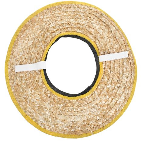 SOLUSTRE Sombrero Hard Hat Visor - Hard Hat Sun Shade Full Brim Construction Hat Cover Woven Sun Hat Visor Helmet Sun Shade Straw Helmet Brimmer Sun Hat Accessories