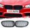 AggAuto Glänzend Schwarz Kühlergrill, Front Nieren 6-Doppelstab für BMW Serie 5, F10/F11, 2010-2016, 2011-2016