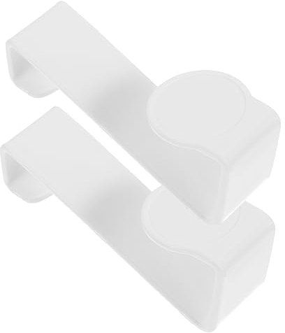 CRILSTYLEO 2 Pack Potty Hooks White Toilet Seat Cabinet Organiser Bathroom Toolet Seat Hook