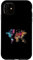 Hülle für iPhone 11 Weltkarte Typografie