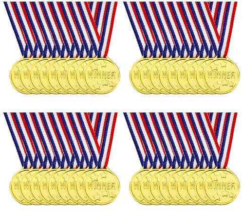 36 Stück Medaillen Kinder,Gewinner Medaillen Mit Umhängeband,Kunststoff Medaillen Fußball,Medaillen Kindergeburtstag für Sportveranstaltungen, Wettbewerbsauszeichnungen, Partys, Sportpreise