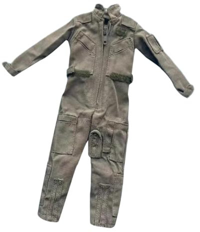 Amagogo 1:6 Piloten-Overall, verkleiden Sie Sich im Retro-Mode-Cosplay-Outfit, handgefertigte Puppenkleidung für 12-Zoll-Puppenmodelle, Actionfiguren, Zubehör