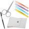 HAPINARY 6st Augenbrauenclip-set Gesichtswerkzeuge Augenbrauenformer Augenbrauen Trimmen Schere Zum Rasieren Der Augenbrauen Pinzette Zum Zupfen Von Haaren Colorful Rostfreier Stahl