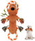 Iokheira Peluche Jouet pour Chien, Jouets à Couinement pour Chien, Jeu Interactif de Tir à La Corde, Facile à Nettoyer, Idéal pour Jouer et Parfait comme Cadeau, Grand