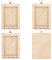 WEBEEDY 4 Stk. Auto Dekor Hängender Fotorahmen Personalisiertes Rückspiegel Hängendes Ornament Fahren Sie Sicher Holz Auto Bilderrahmen Mini Bilderrahmen Autoanhänger (9.8x6.8cm)