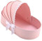 Amagogo Cardboard Flower Basket Cradle Flower Box Flowers Arrangement Case Paper Cardboard Box Gift Boxes Cradle Floral Basket for Mother Her Birthday Mother's Day, Pink