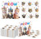 Kotkiddy 40 pezzi articoli per feste a tema gatti piatti e tovaglioli di carta per feste per bambini decorazioni per compleanno a tema miao gatti baby shower