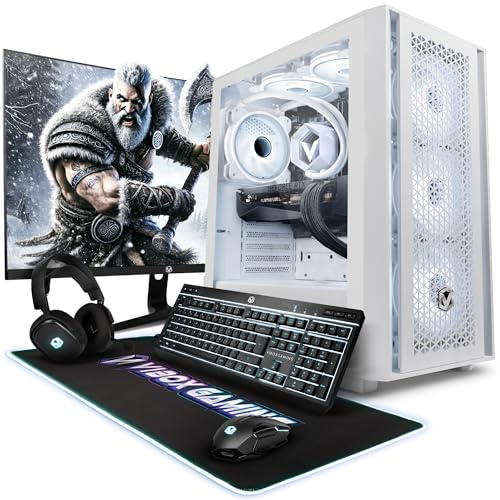 Vibox IX-563 Gaming PC Completo • AMD Ryzen 7 7800X3D 8 cores • Nvidia RTX 5070 12GB • 32GB RAM • 1TB SSD • Windows 11 • 27 Monitor • WiFi 6 + Bluetooth 5.4
