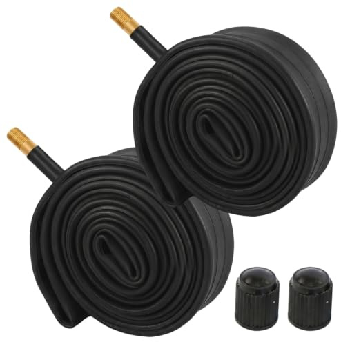 2 Set 20 Zoll Schlauch, Fahrradschlauch 20 Zoll, Ersatz für Fahrräder, 20x1.75/1.95 Schlauch mit 40mm Ventil und Ventilkappen, Robustes Innenband für Stadtfahrten und Familienausflüge