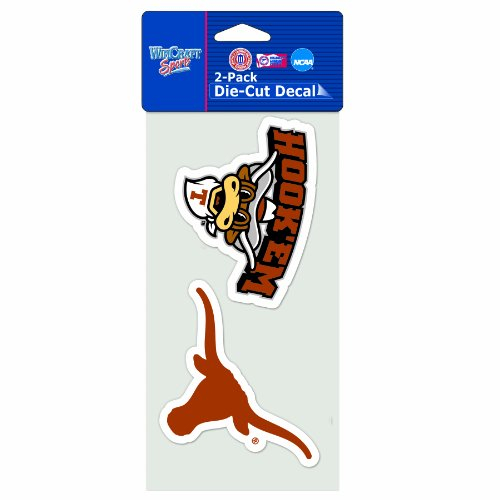 WinCraft NCAA Texas Longhorns 4-by-8 Aufkleber