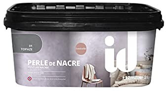 Peinture nacrée décorative PERLE DE NACRE 2L TOPAZE - ID Paris