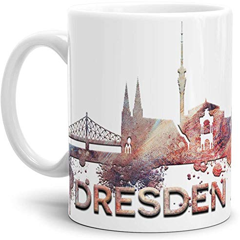 Tassendruck Dresden-Tasse Skyline - Kaffeetasse/Mug/Cup - Qualität Made in Germany
