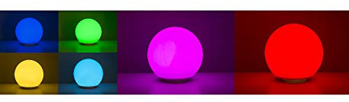 Heitronic Solar-Dekoleuchte Globo 37234 Solarkugel LED 0.4W RGBW Weiß