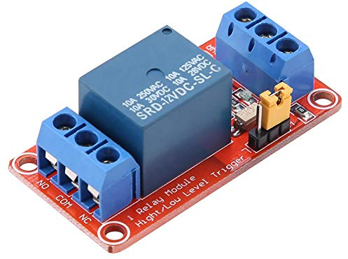 Módulo de Relé de 1 Canal con la tarjeta de expansión del disparador de bajo nivel del optoacoplador para 5V / 12V / 24V(12V)