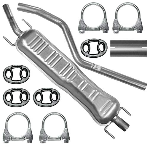 Adamot Mitteltopf Auspuff Mittelschalldämpfer für Opel Astra H 3 III Kombi 1.6i 16V 1.8i 16V