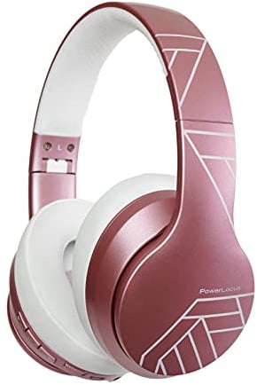 PowerLocus P6 Bluetooth Headphones Over Ear, Wireless Headphones, Super Bass Hi-Fi Stereo Sound, 40Hrs Battery Life,Soft Earmuffs, Headphones with Mic, Voice Assistant for iPhone,Android,Laptops,PC,TV