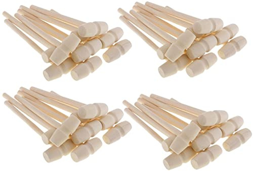 freneci 40 pièces de Mini Marteau en Bois Homard Petits Maillets Martelant Fruits de mer Coquille fissure Marteau Arts Artisanat Fourniture