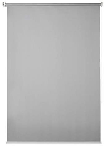 YNGJUEN 100% Blackout wasserdichtes Gewebe Fenster, Fensterladen, Wärmedämmung, UV-Schutz, Geeignet for Schlafzimmer, Wohnzimmer, Büro, kein Punch (grau) (Size : 60x120cm)