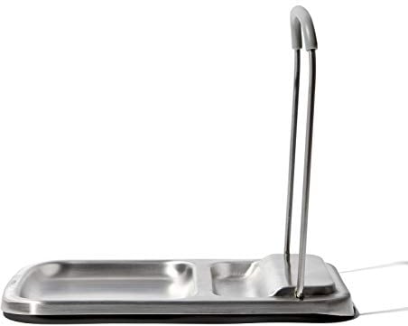 OXO Repose cuillère avec support de couvercle en acier inoxydable 13311700