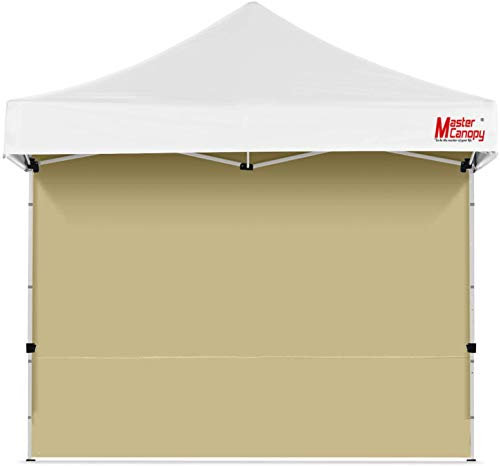 MasterCanopy Instant Pavillon Seitenwandpaneele Sonnenwand für 3 x 3 Pop-Up-Pavillon, 1 Packung (3 x 3 m, Beige)