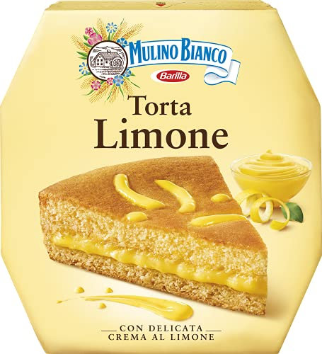 Mulino Bianco Torta Pronta da Gustare con Crema al Limone per una Merenda Morbida e Profumata, 640 g