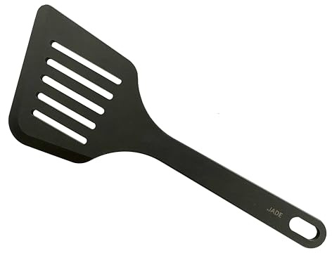 JADE Gourmet Tools Pfannenwender XL, Zellulose-Laminat, spülmaschinenfest, hygienisch, kein Splittern oder Zerbrechen, ideal für antihaftbeschichtetes Kochgeschirr, hitzebeständig, Aufhängeöse