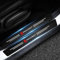 4 Pièces Protection Seuil de Porte de Voiture pour Peugeot 208 2008 207 301 308 408 4008 508 5008 Rifter, Autocollant en Cuir de Fibre de Carbone Plinthes pour Auto Accessoires A