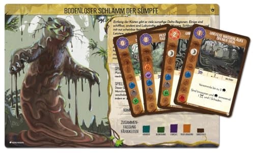 Pegasus Spiele 90022G Spirit Island: Bodenloser Schlamm der Sümpfe [Mini-Eweiterung], Braun
