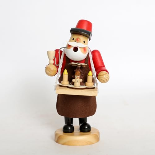 PIONEER-EFFORT Räucherfigur aus Holz, 19,1 cm – handgefertigte Hawker verkaufte Windmühle, einzigartige Urlaubsdekoration, perfekt für Weihnachten, Heimdekoration und saisonale Geschenke