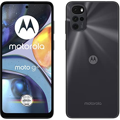 Motorola moto g22 Smartphone (6.5 HD+ Display, 50MP Camera, 4GB/64GB, 5000mAh, Android 12), Cosmic Black (Renewed)