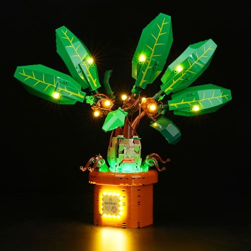 cooldac Kit de luz LED para planta de poción Lego Harry Potter: Mandrauna, juego de iluminación LED compatible con Lego 76433 Mandrake (solo luces, no modelos de Lego)