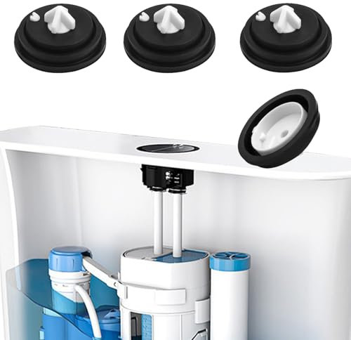 0XBIT Joint Chasse d'eau Wc, 4 PièCes Membrane Chasse d'eau, Caoutchouc Joint Chasse d'eau, Joint Flotteur Chasse d'eau Wc Chasse Deau Adapté à la Valve d'eau du RéServoir de Toilette
